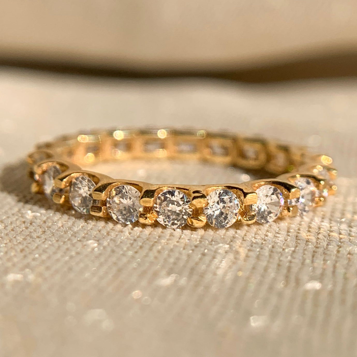 3.0 mm Round Diamond Eternity Band Ring